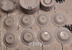 Laura Ashley Holly Wreath 65 Pieces Dinner Set For 12 Guests, 2003