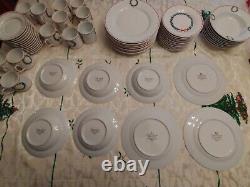 Laura Ashley Holly Wreath 65 Pieces Dinner Set For 12 Guests, 2003