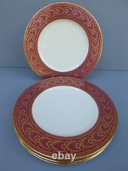 Lenox 1830 W323R Dinner Plates Gold Leaf 6pc Set