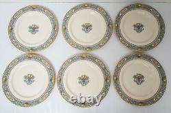 Lenox Autumn Dinner Plates Set of 12- 10 1/2 Enameled Gold FREE USA SHIPPING