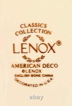 Lenox Bone China set for 12, American Deco Pattern, gorgeous gold details
