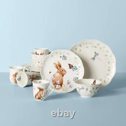 Lenox China BUTTERFLY MEADOW BUNNY 16 PC Set (Service for Four)