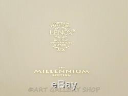Lenox Dimension Millennium Ed. HOLIDAY HOLLY BERRY 10-3/4 DINNER PLATES Set 6