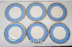 Lenox Essex Cobalt Light Blue Dinner Plates 10 5/8 Set of 12 FREE USA SHIPPING