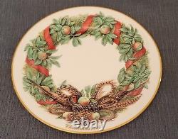 Lenox Fine China Colonial Christmas Wreath Plates 13pc Complete Set