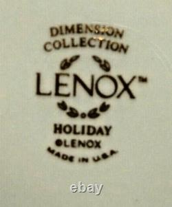 Lenox HOLIDAY (DIMENSION) Dinner Plates SOLD IN SETS OF FOUR More Here