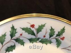 Lenox Holiday Dinner Plates 10 3/4 Diameter Set of 12 with Stickers Dimension