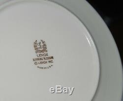 Lenox MORNING BLOSSOM China Made in USA set of 12 dinner plates 10.5 diameter