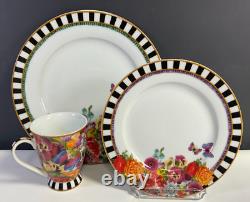 Lenox Melli Mello Eliza Stripe Dinner Plate Salad Plate & Mug 3-PCS Set