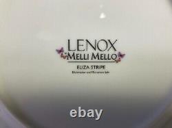 Lenox Melli Mello Eliza Stripe Dinner Plate Salad Plate & Mug 3-PCS Set