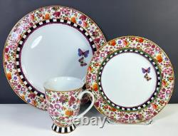 Lenox Melli Mello Isabelle Floral Dinner Plate Salad Plate & Mug 3-PCS Set