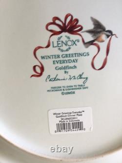 Lenox Winter Greetings Everyday Set of Four 10 3/4 Dinner Plates 1 of each bird