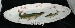 Limoges Fish Plate Set Charger and 12 Dinner Plates Austria