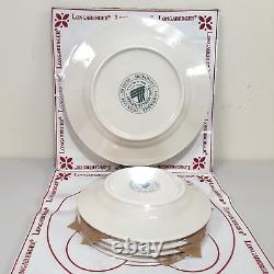 Longaberger Woven Traditions Heritage Green Dinner Bread & Butter Plate Set of 8