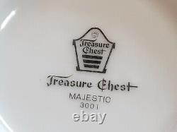 Lot 36 Vintage Treasure Chest China Majestic #3001 Dishware Set