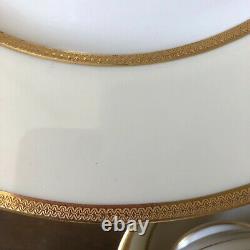 Lovely 76 piece Set Lenox Gold Encrusted Complete Dinner Service Gump's 1940s