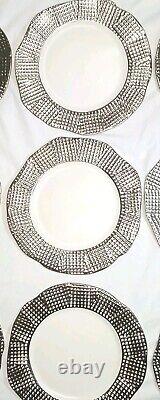 MICHAEL WAINWRIGHT MANHATTAN PLATINUM 2008 Fine Dinner Plates SET of 12 Used