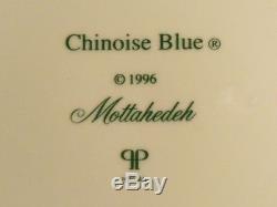 MOTTAHEDEH CHINOISE BLUE Dinner Plates SET of TWO MINT CONDITION PORTUGAL MADE