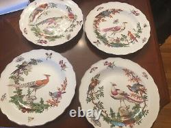 MOTTAHEDEH WILLIAMSBURG CHELSEA BIRD VISTA ALEGRE 10 DINNER PLATES Set Of 4