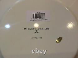 Mackenzie Childs 10 COURTLY CHECK Enamel Dinner Plate Set of 4