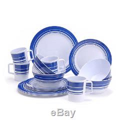 Melamine Camping Set Outdoor Boat Caravan Picnic Dining Dinner Plate Cups Party