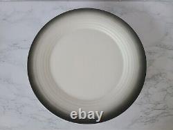 Mikasa Swirl Ombre Graphite 11 1/4 Dinner Plates Set of 10 Grey Plates #681