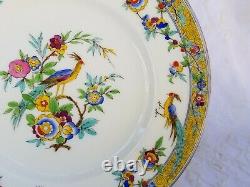 Mintons English Dinner Plates Set of 12 B991 M Hand Colored Exotic Birds 9