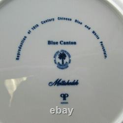 Mottahedeh China Blue Canton Dinner Plates Set of Four