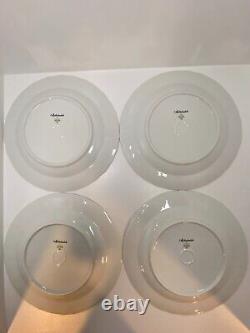 Mottahedeh Vista Alegre Salmon Swan 10 5/8 in Set of 4 Dinner Plates Portugal