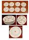 New Disney Mickey Mouse 90 Years Sketchbook 10.5 Dinner Plates Set Of 8