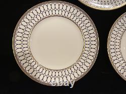 NEW Wedgwood Renaissance Gold Set of 3 Dinner Plates