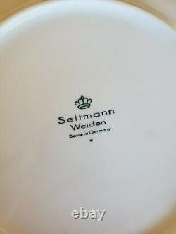 NEW never used Seltmann Weiden Bavaria White Dinner Plates Salzburg Set of 6