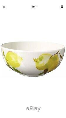 NWT Kate Spade Lemon 12 PC Melamine Dinnerware Set Dinner & Salad Plates & Bowls