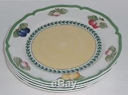 NWT VILLEROY & BOCH FRENCH GARDEN Fleurence DINNER PLATES SET OF 8 GERMANY