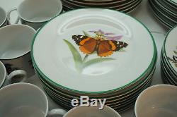 National Wildlife Federation China Set Birds Butterflies Dinner Plates Soup 39pc
