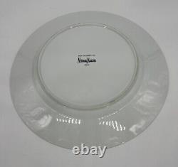 Neiman Marcus MARBLE GREEN MALACHITE 12-1/4 LARGE DINNER PLATES CHARGERS Set 4