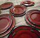 Never Used Certified International Karidesign Embassy Burgundy 24 Piece Set