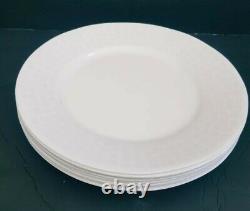 New 18-pc Corelle Vitrelle DINNERWARE SET Embossed White Platters Plates