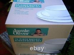 New JAMIE OLIVER Bailey 12Pc Grooved Clay DINNER SET BOXED Stylish MEDITERRANEAN