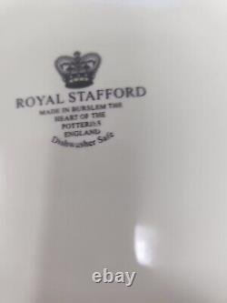 New Set Of 8 Royal Stafford Halloween SKELETON DINING Dinner + Pasta Plates