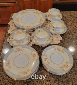 Noritake BlueDawn 622 20 pieces, 4 place settings, Dinner Salad Bread C/S #1