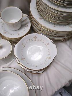 Noritake China Courtney 6520 55 Pieces Stunning Set + Hard To Find Pieces