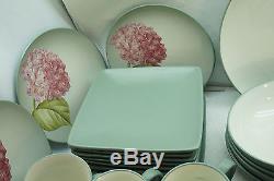Noritake China Set Colorwave Green 58 Pc Stoneware Dinner Plates Service 8