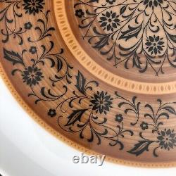 Noritake DOMINICA Dinner Plates (10) Brown Black Medallion Younger Image MINT