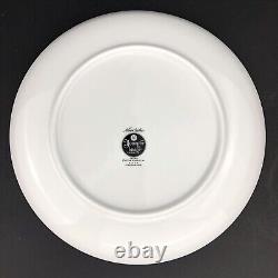 Noritake DOMINICA Dinner Plates (10) Brown Black Medallion Younger Image MINT