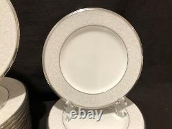 Noritake Silver Palace 60 Piece 12 Place Settings Dinner Salad Bread Plate Cup
