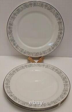 Oxford (Lenox) Eventide Bone China Dinner Plate, Set of 4, Excellent Condition