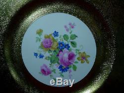 PICKARD china 2023 pic33 pattern GOLD ENCRUSED SERVICE or DINNER PLATE set of 7