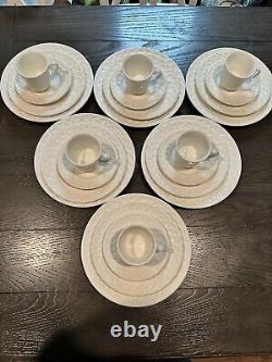 Pier 1 Imports Ceramica Quadrifoglio Dinner Set For 6 Bundle