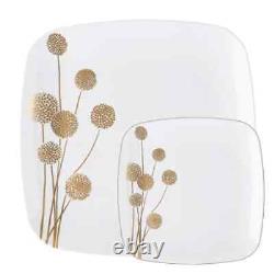 Plastic Dandelion Square Dinner Plate Tableware Set Wedding Party Dinner Package